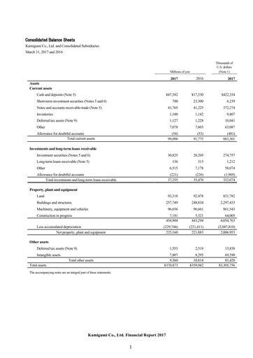 Thumbnail Kamigumi Financial Statement 2017