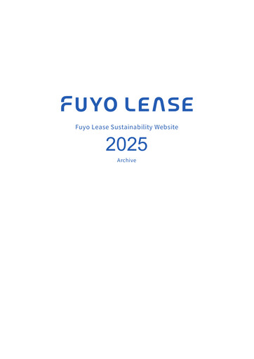 Thumbnail Fuyo General Lease Sustainability Report 2025