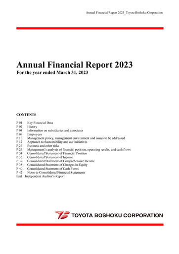 Vorschaubild Toyota Boshoku Corporation Jahresbericht 2022-2023