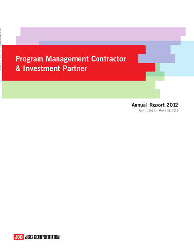 Vorschaubild JGC Holdings Jahresbericht 2012