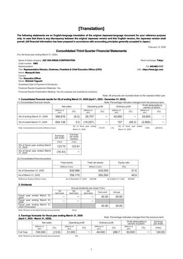 Miniature JGC Holdings Rapport trimestriel 2025-q3