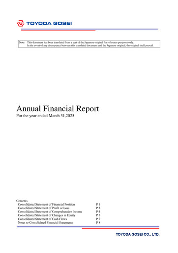 Thumbnail Toyoda Gosei Financial Statement fy2024