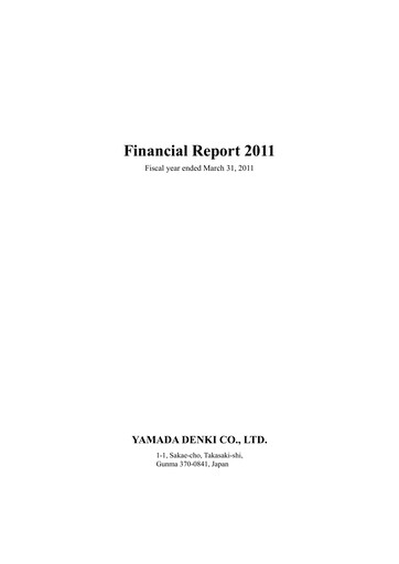 Thumbnail Yamada Holdings Financial Statement fy2011