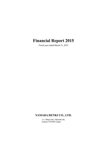 Thumbnail Yamada Holdings Financial Statement fy2015