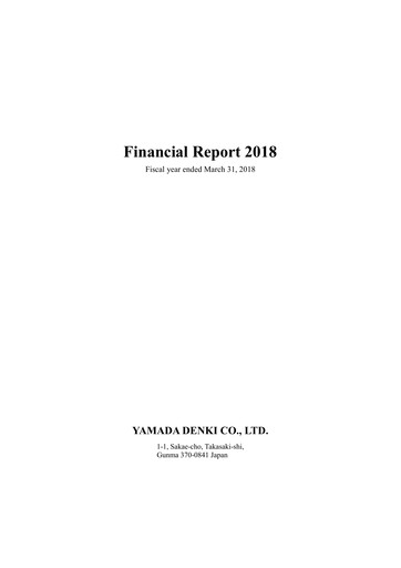 Thumbnail Yamada Holdings Financial Statement fy2018