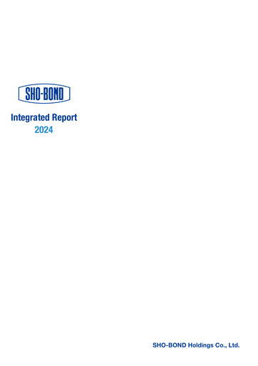 Thumbnail SHO-BOND Holdings Annual Report 2024