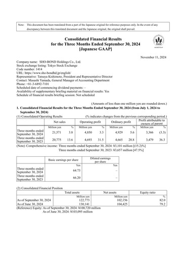 Thumbnail SHO-BOND Holdings Quarterly Report 2025-q1