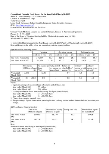 Thumbnail Zeon Corporation Financial Statement fy2002