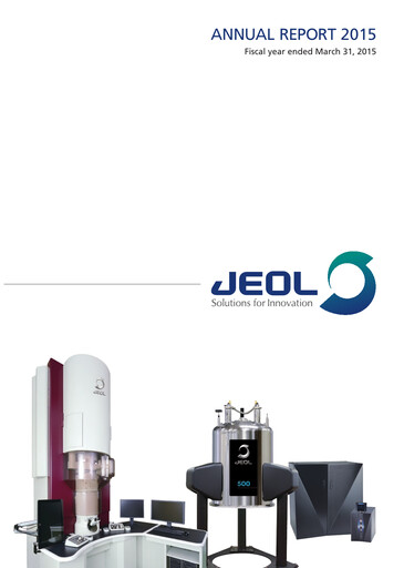 Thumbnail JEOL Ltd. Annual Report 2015
