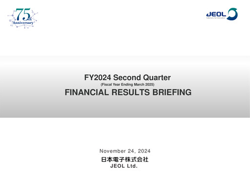 Thumbnail JEOL Ltd. Quarterly Report 2024-q2