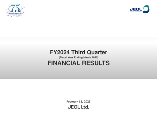 Miniature JEOL Ltd. Rapport trimestriel 2024-q3
