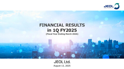 Miniature JEOL Ltd. Rapport trimestriel 2025-q1