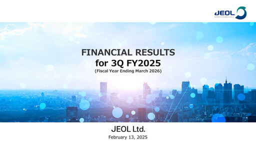 Miniature JEOL Ltd. Rapport trimestriel 2025-q3
