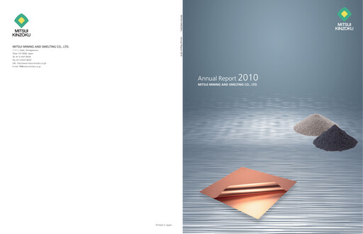 Thumbnail Mitsui Mining & Smelting Annual Report 2010
