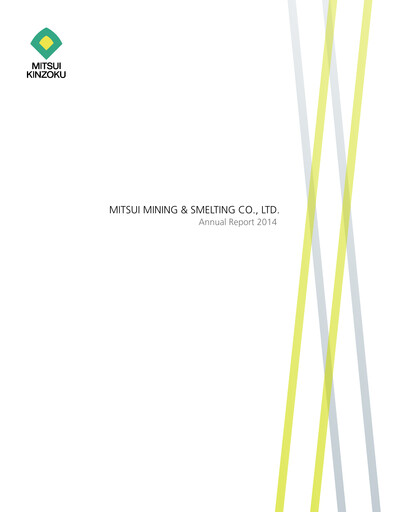 Thumbnail Mitsui Mining & Smelting Annual Report 2014