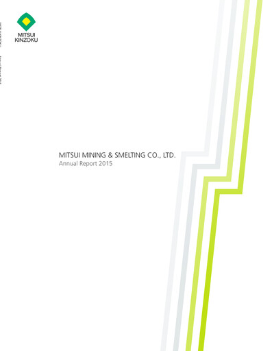 Thumbnail Mitsui Mining & Smelting Annual Report 2015