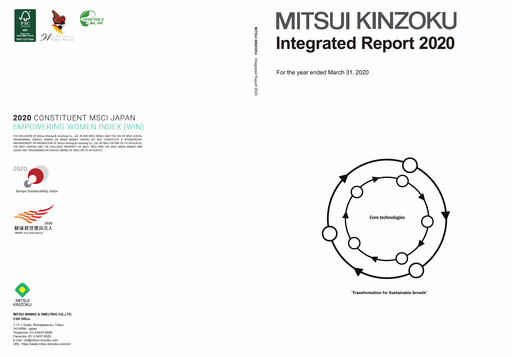 Thumbnail Mitsui Mining & Smelting Annual Report 2020