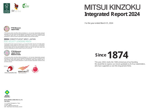 Thumbnail Mitsui Mining & Smelting Annual Report 2024