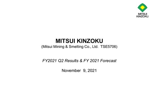 Vorschaubild Mitsui Mining & Smelting Quartalsbericht 2021-q2