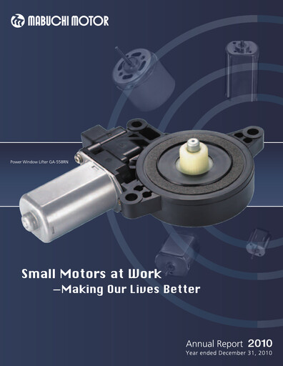 Thumbnail Mabuchi Motor Annual Report 2010