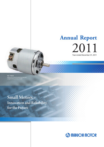 Thumbnail Mabuchi Motor Annual Report 2011