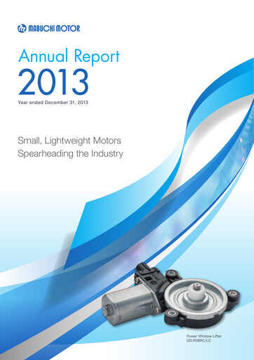 Thumbnail Mabuchi Motor Annual Report 2013