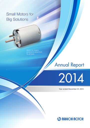 Thumbnail Mabuchi Motor Annual Report 2014