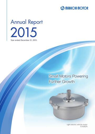 Thumbnail Mabuchi Motor Annual Report 2015