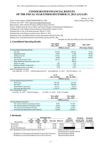 Vorschaubild Mabuchi Motor Finanzmitteilung 2013