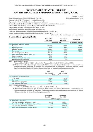Vorschaubild Mabuchi Motor Finanzmitteilung 2014