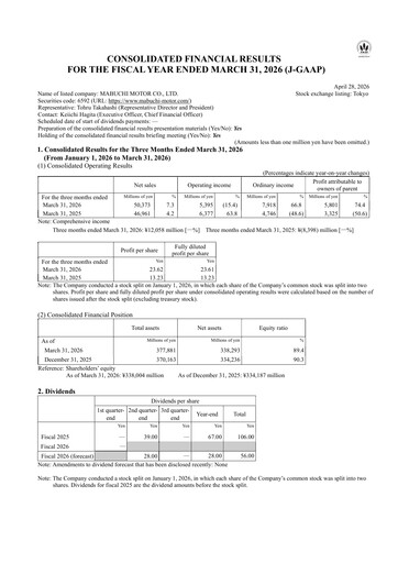 Thumbnail Mabuchi Motor Quarterly Report 2026-q1