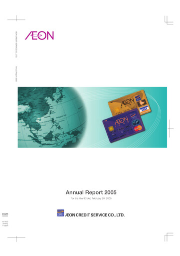 Thumbnail AEON Financial Service Annual Report 2005