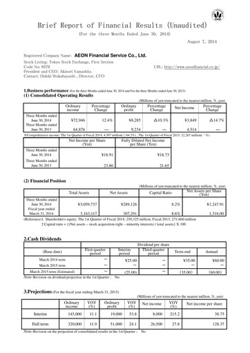 Thumbnail AEON Financial Service Quarterly Report fy2014-q1