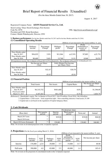 Thumbnail AEON Financial Service Quarterly Report fy2017-q1