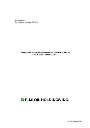 Miniature Fuji Oil Holdings Bilan financier 2017