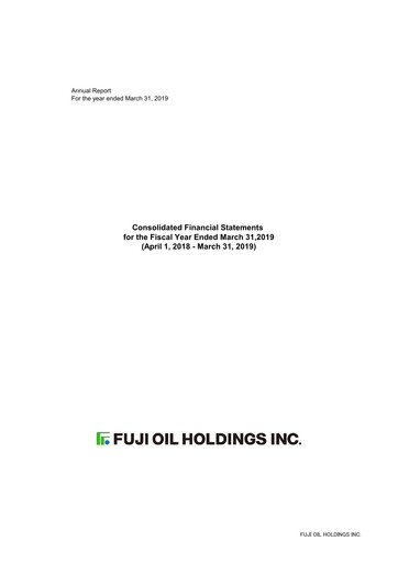 Miniature Fuji Oil Holdings Bilan financier 2018