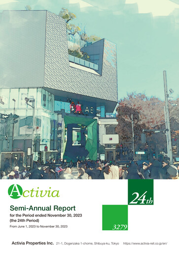 Miniature Activia Properties Rapport semestriel 2023-h2