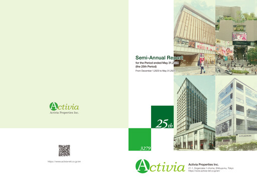 Miniature Activia Properties Rapport semestriel 2024-h1