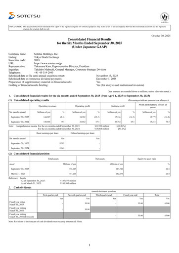Thumbnail Sotetsu Holdings Half-year Report 2026-h1
