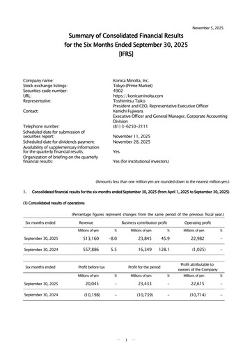 Thumbnail Konica Minolta Half-year Report 2025-h1