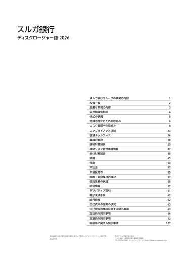 Miniature Suruga Bank Rapport annuel 2025