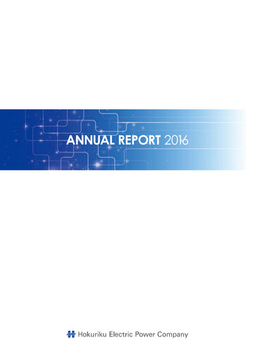 Thumbnail Hokuriku Electric Power Company Annual Report 2016