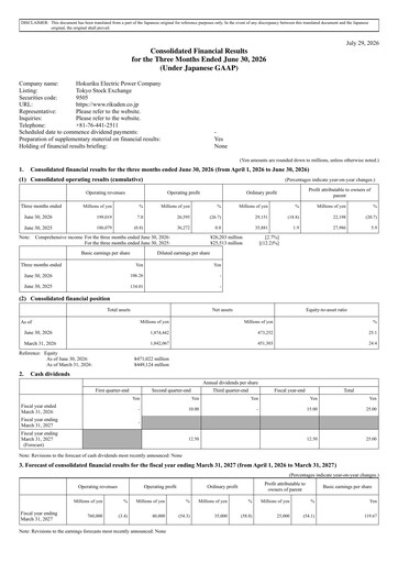 Thumbnail Hokuriku Electric Power Company Quarterly Report 2026-q1