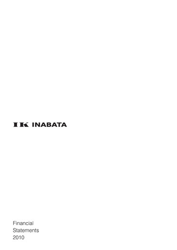 Thumbnail Inabata & Co.,Ltd. Financial Statement 2010