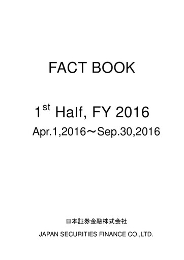 Thumbnail Japan Securities Finance Half-year Report 2016-h1