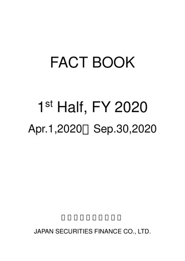 Thumbnail Japan Securities Finance Half-year Report 2020-h1