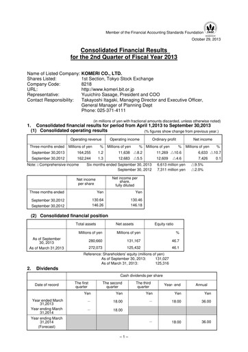 Thumbnail Komeri Co.,Ltd. Quarterly Report 2013-q2