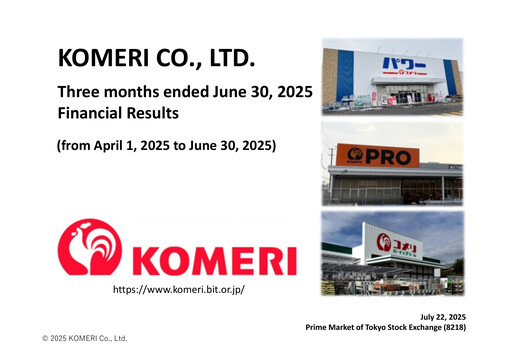 Thumbnail Komeri Co.,Ltd. Quarterly Report 2025-q1