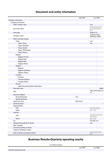 Thumbnail Ohsho Food Service Quarterly Report 2026-q1