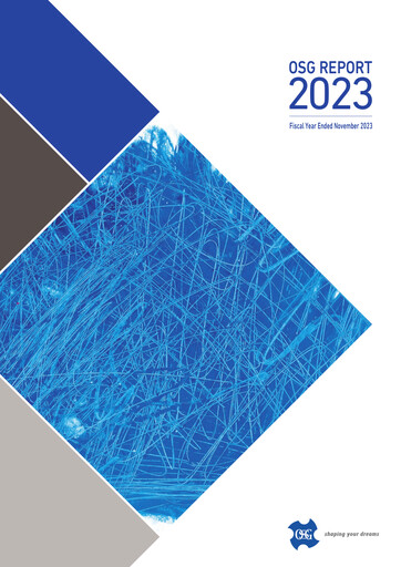 Vorschaubild OSG Corporation Jahresbericht fy2023